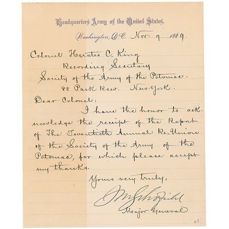 Lot #479 John M. Schofield - Image 2