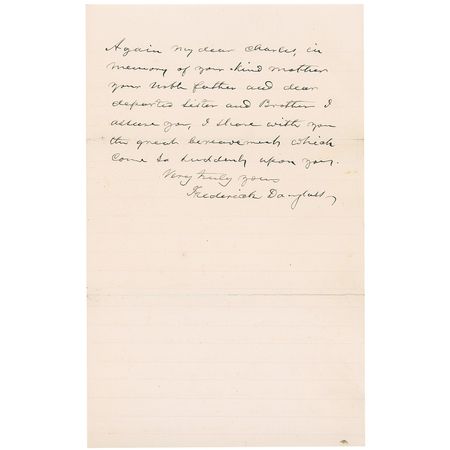 Lot #219 Frederick Douglass: Remarkable reminiscence of a fallen abolitionist, Douglass recalls ?a devoted friend of the slave in the darkest hour of their cause? - Image 3