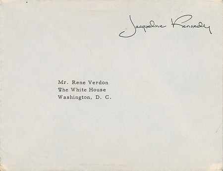 Lot #78 Jacqueline Kennedy: Jackie thanks her White House chef for his ?generous contribution you made to the President?s Library? - Image 2