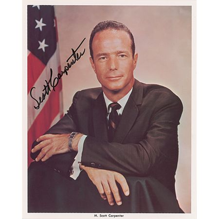 Lot #517 Scott Carpenter and John Glenn Signed Photographs - Image 2
