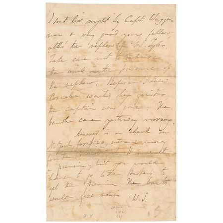 Lot #481 Winfield Scott: “I am just about to put on my uniform, to call on Mrs. Madison, ex-president Adams, &, thank God, for the last time, on Pres. Tyler” - Image 2