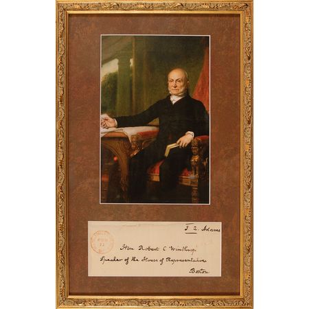 Lot #3 John Quincy Adams Free Frank