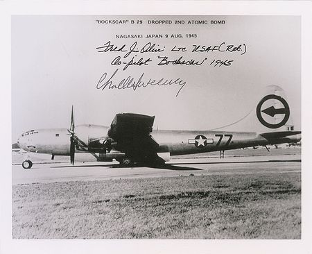Lot #405 Atomic Bomb Signed Photographs - Image 1