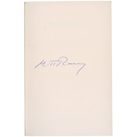 Lot #348 Mitt Romney Book - Image 1
