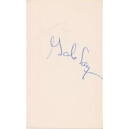 Lot #1387 Football: Piccolo and Sayers: Rare signature from Piccolo and his friend, Sayers - Image 1