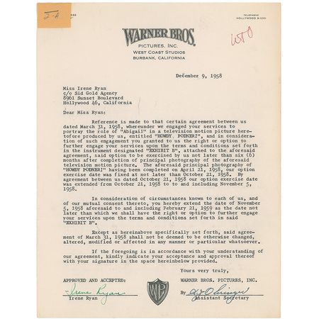 Lot #1141 Irene Ryan - Image 1