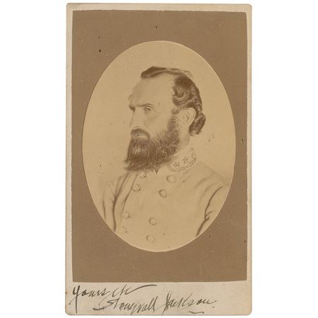 Lot #445 Thomas J. ?Stonewall? Jackson: ?Stonewall? Jackson forwards an order less than two weeks before his untimely death on the battlefield - Image 2
