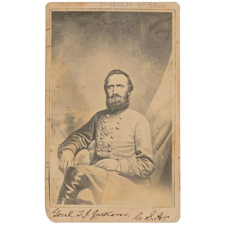 Lot #445 Thomas J. ?Stonewall? Jackson: ?Stonewall? Jackson forwards an order less than two weeks before his untimely death on the battlefield - Image 3