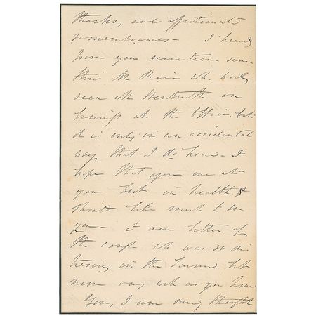 Lot #105 Jane Pierce: Scarce Jane Pierce letter mentioning her last surviving son - Image 2