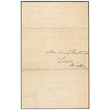 Lot #105 Jane Pierce: Scarce Jane Pierce letter mentioning her last surviving son - Image 4