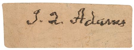 Lot #4 John Quincy Adams Signature