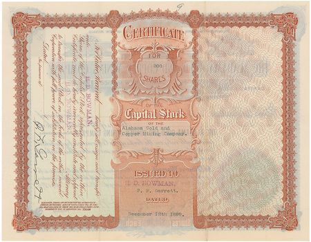 Lot #239 Pat Garrett: Exceptional gold mining document signed three times by Billy the Kid?s killer - Image 2