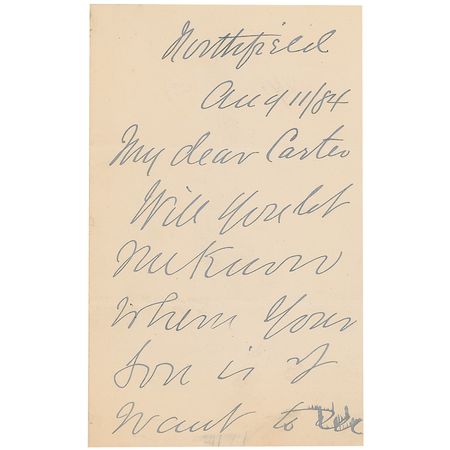 Lot #304 Dwight L. Moody Handwritten Letter Signed - Image 1