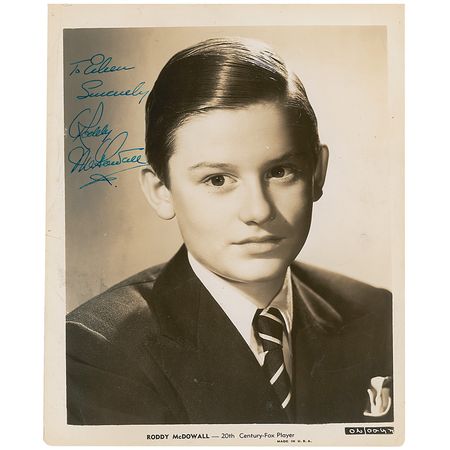 Lot #1830 Roddy McDowall - Image 1