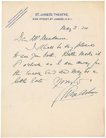 Lot #1067 George Arliss - Image 1