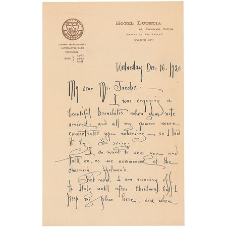 Lot #779 Rose O’Neill: Gorgeous letter from the creator of The Kewpies - Image 1