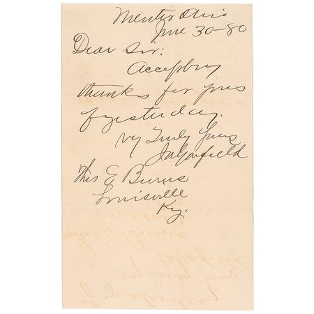 Lot #23 James A. Garfield - Image 2