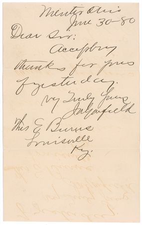 Lot #23 James A. Garfield