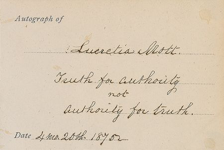 Lot #259 Lucretia Mott - Image 2