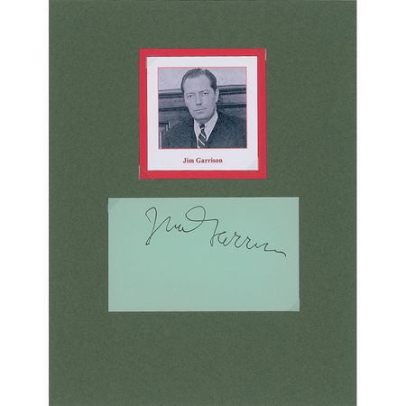 Lot #324 Kennedy Assassination: Jim Garrison - Image 1