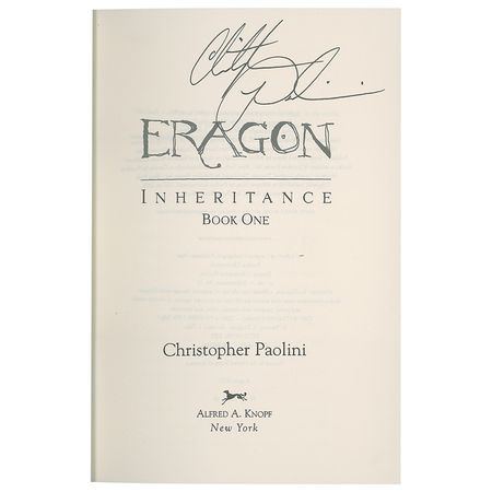 Lot #641 Christopher Paolini - Image 1