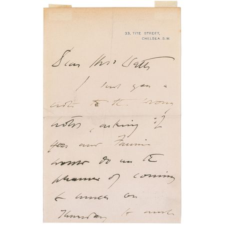 Lot #663 John Singer Sargent - Image 1