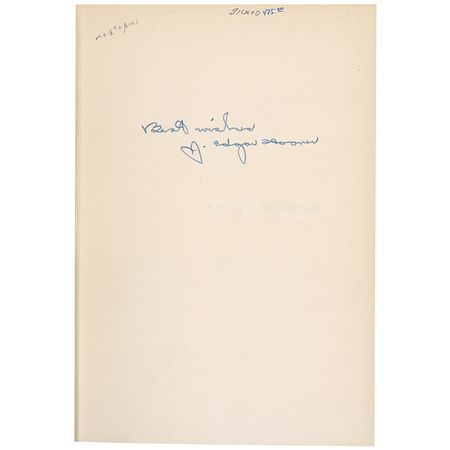 Lot #218 J. Edgar Hoover - Image 1