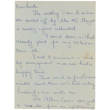 Lot #762 Beatles: Louise Harrison - Image 1