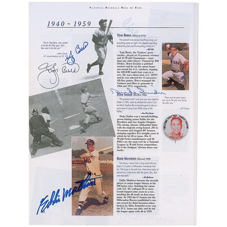 Lot #1445 Baseball Hall of Famers - Image 2