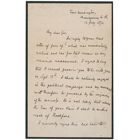 Lot #399 Carl Schurz - Image 1