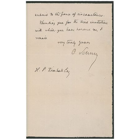 Lot #399 Carl Schurz - Image 2