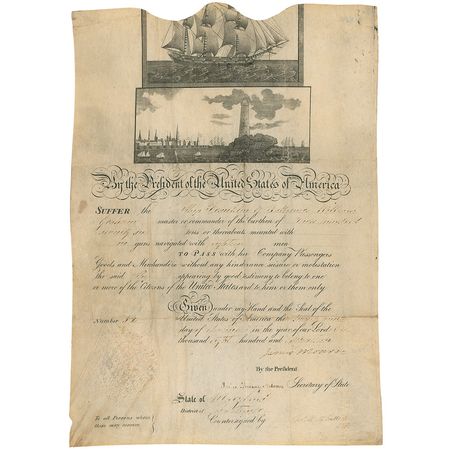 Lot #48 James Monroe and John Quincy Adams - Image 1