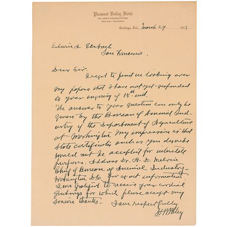 Lot #294 Harvey Washington Wiley - Image 2