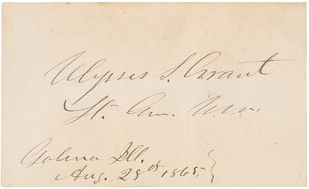 Lot #27 U. S. Grant