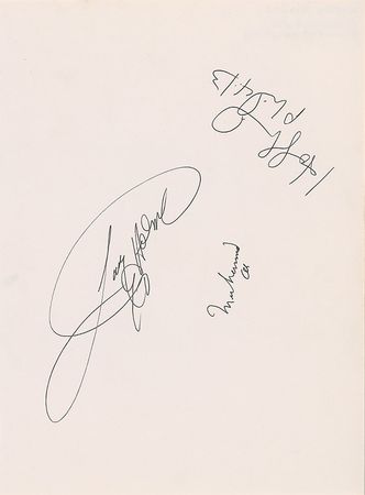 Lot #1431 Muhammad Ali, Larry Holmes, and Evander Holyfield - Image 1