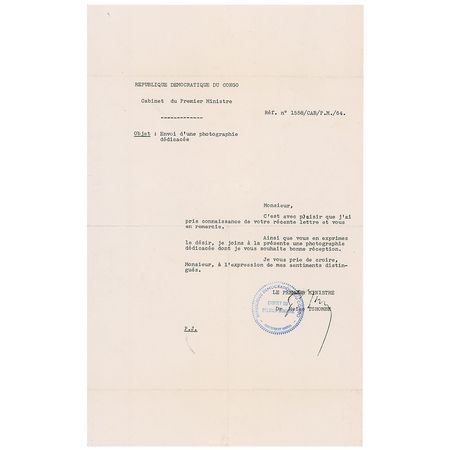 Lot #289 Moise Tshombe - Image 2