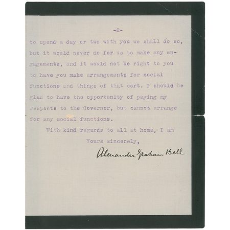 Lot #152 Alexander Graham Bell - Image 2