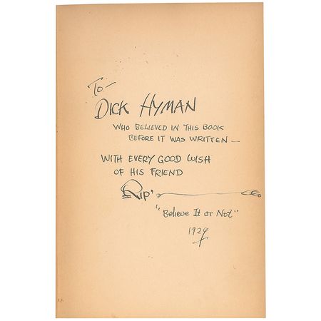 Lot #647 Robert Ripley - Image 1