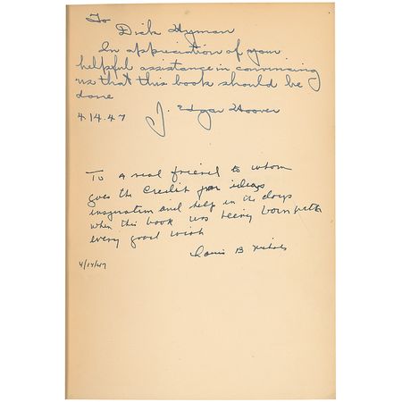 Lot #221 J. Edgar Hoover - Image 1