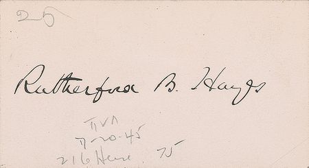Lot #36 Rutherford B. Hayes - Image 1
