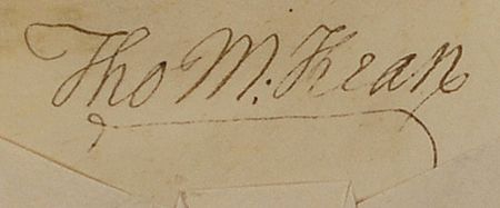 Lot #183 Declaration of Independence: Thomas McKean - Image 2