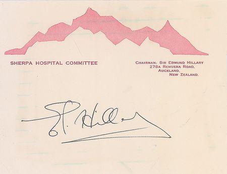 Lot #318 Edmund Hillary - Image 2