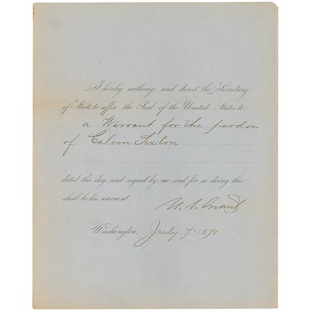 Lot #30 U. S. Grant