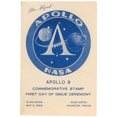 Lot #443 Apollo 08 and Alan Shepard - Image 1