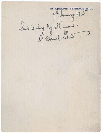 Lot #667 George Bernard Shaw - Image 1