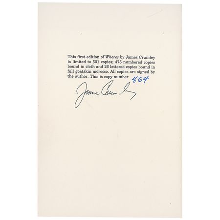 Lot #567 James Crumley - Image 1