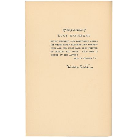 Lot #561 Willa Cather - Image 1