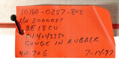 Lot #631  Space Shuttle Solid Rocket Booster Forward Access Door Gasket - Image 4