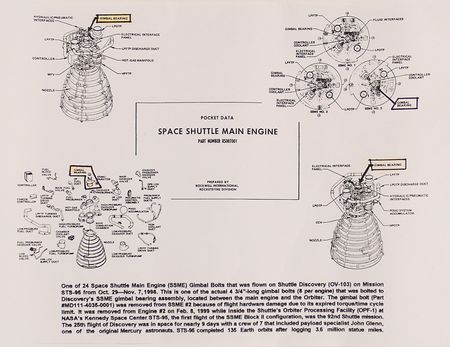 Lot #648 Shuttle Gimbal Bolt - Image 2