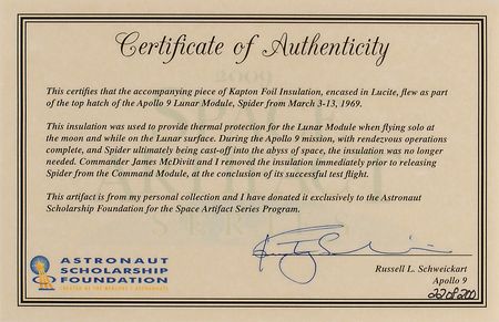 Lot #318 Apollo 9 - Image 3